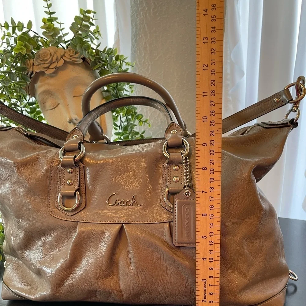 Coach Large Gray Ashley Satchel
